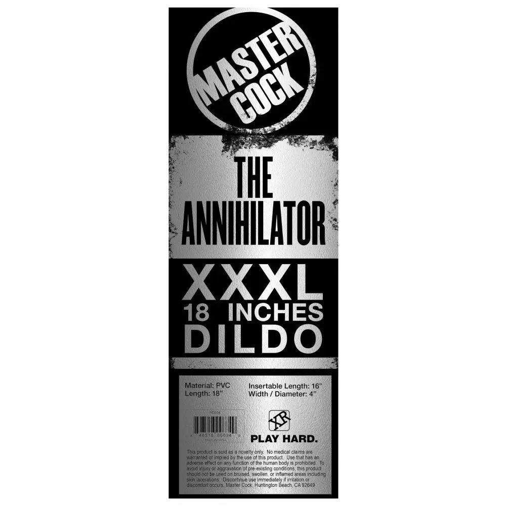 The Annihilator XXXL 18 Inch Dildo Huge Dildo Extra Large Sex Toy  Huge Dildos