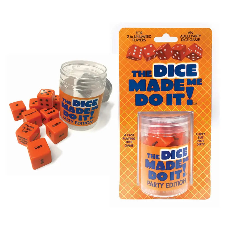 The Dice Made Me Do It! Party Edition Dice Game  Games - Couples