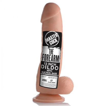The Forearm 13 Inch Huge Dildo with Suction Base Flesh  Huge Dildos