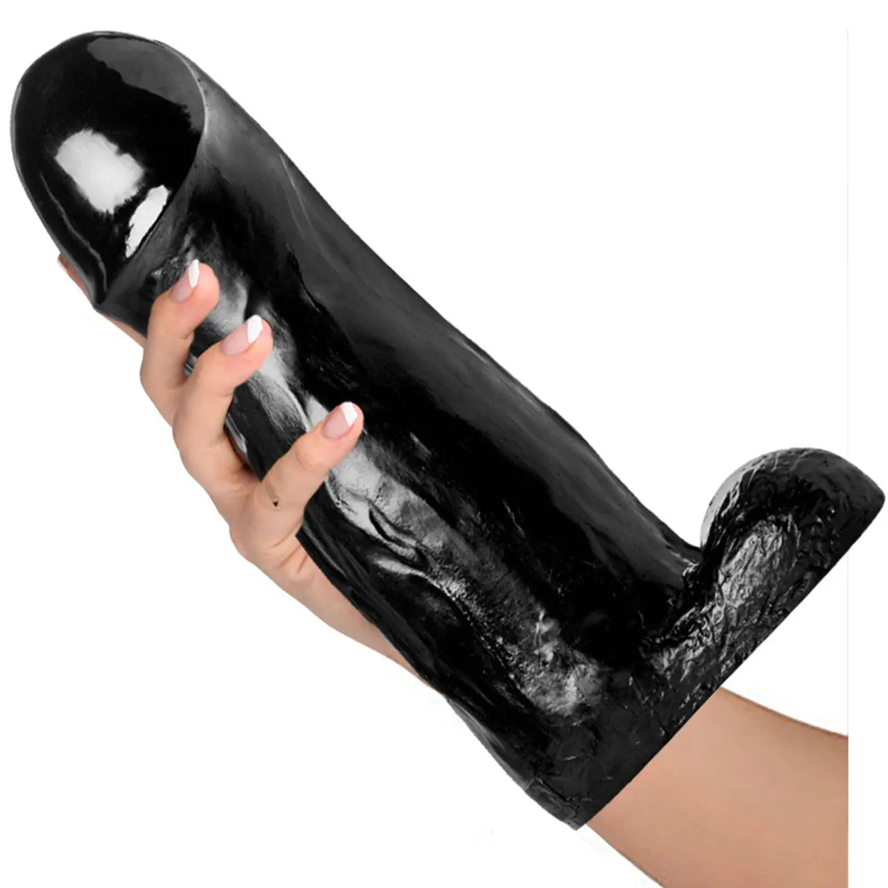 The ManOlith 11 inch Huge Black Dildo Large Sex Toy Size Queen  Huge Dildos