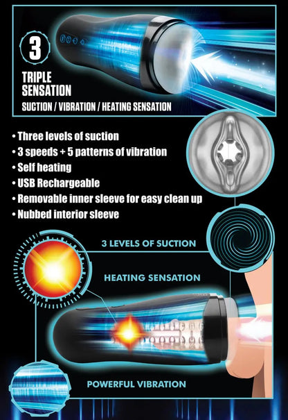 The Milker 15X Squeezing Male Masturbator Sex Toy for Men  Masturbators