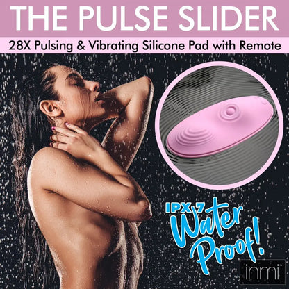 The Pulse Slider 28X Pulsing and Vibrating Silicone Pad with Remote  Grinders and Tribbing Toys