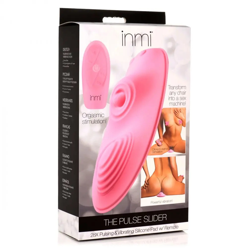 The Pulse Slider 28X Pulsing and Vibrating Silicone Pad with Remote  Grinders and Tribbing Toys