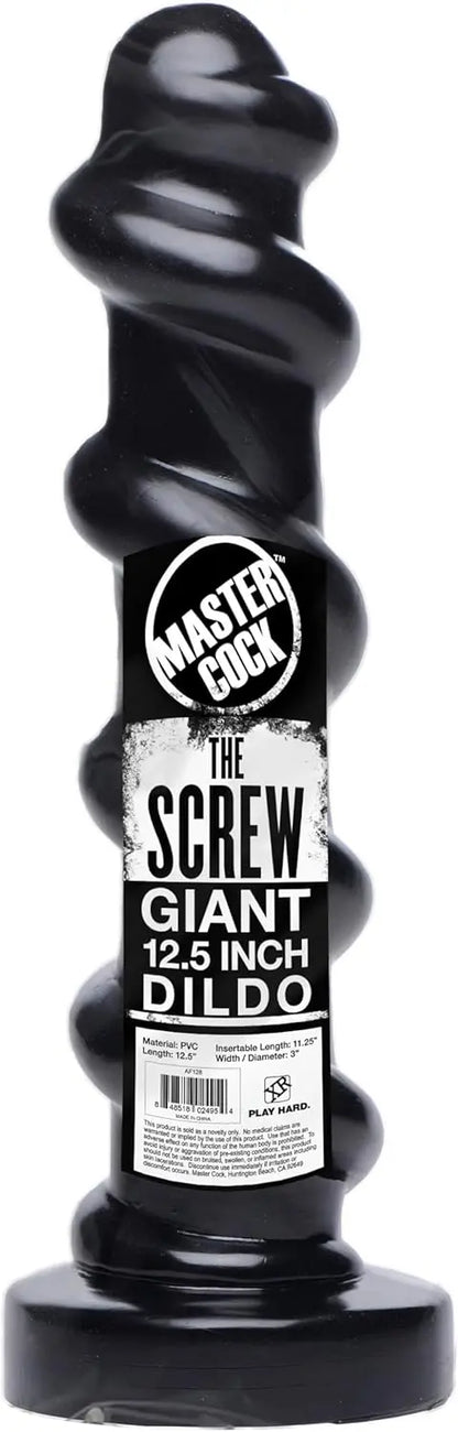 The Screw Giant 12.5 inch Huge Dildo Sex Toy Textured Anal Dildo with Ridges  Huge Dildos