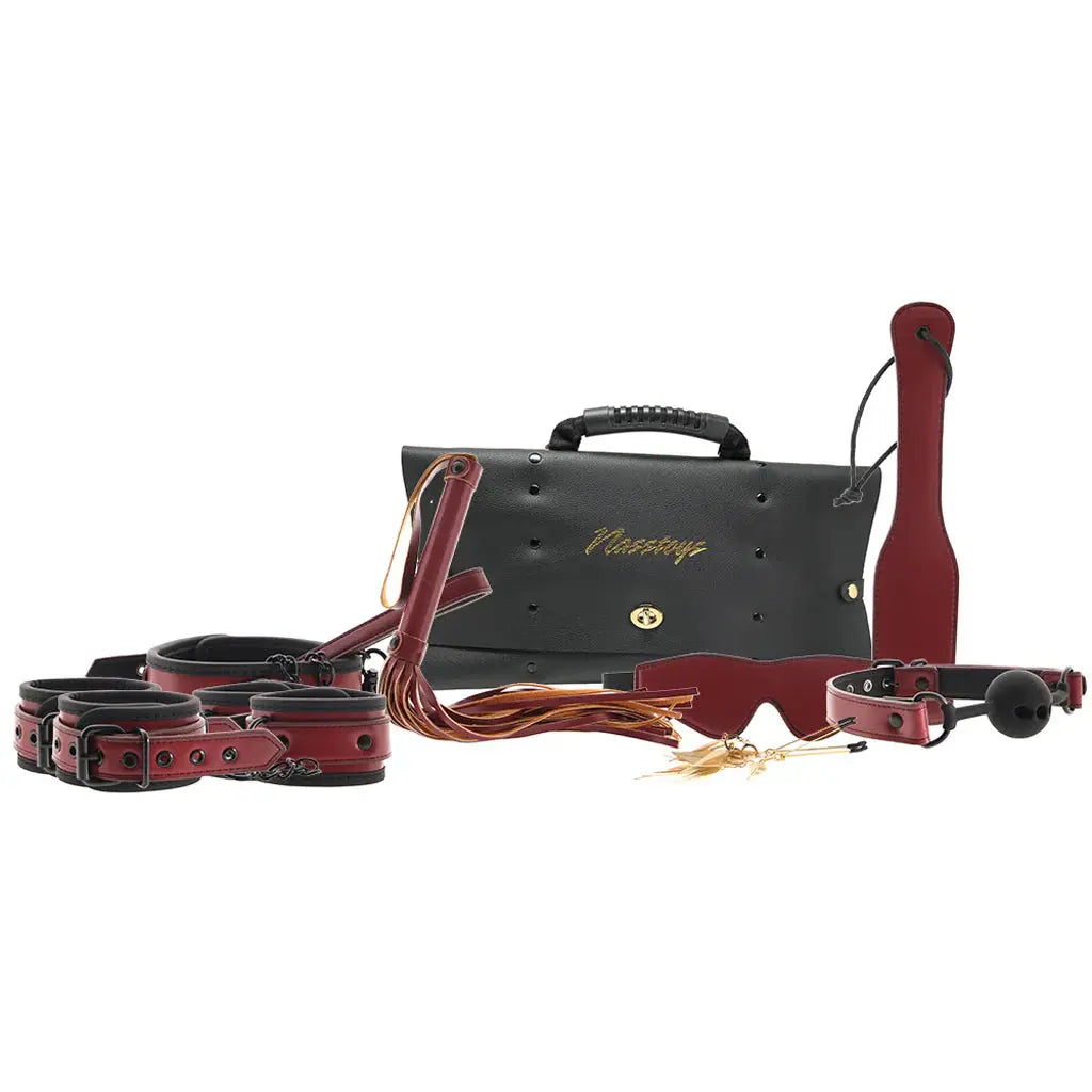 The Traveler Restraint and Bondage Kit Red 10 pcs  Bondage Kits