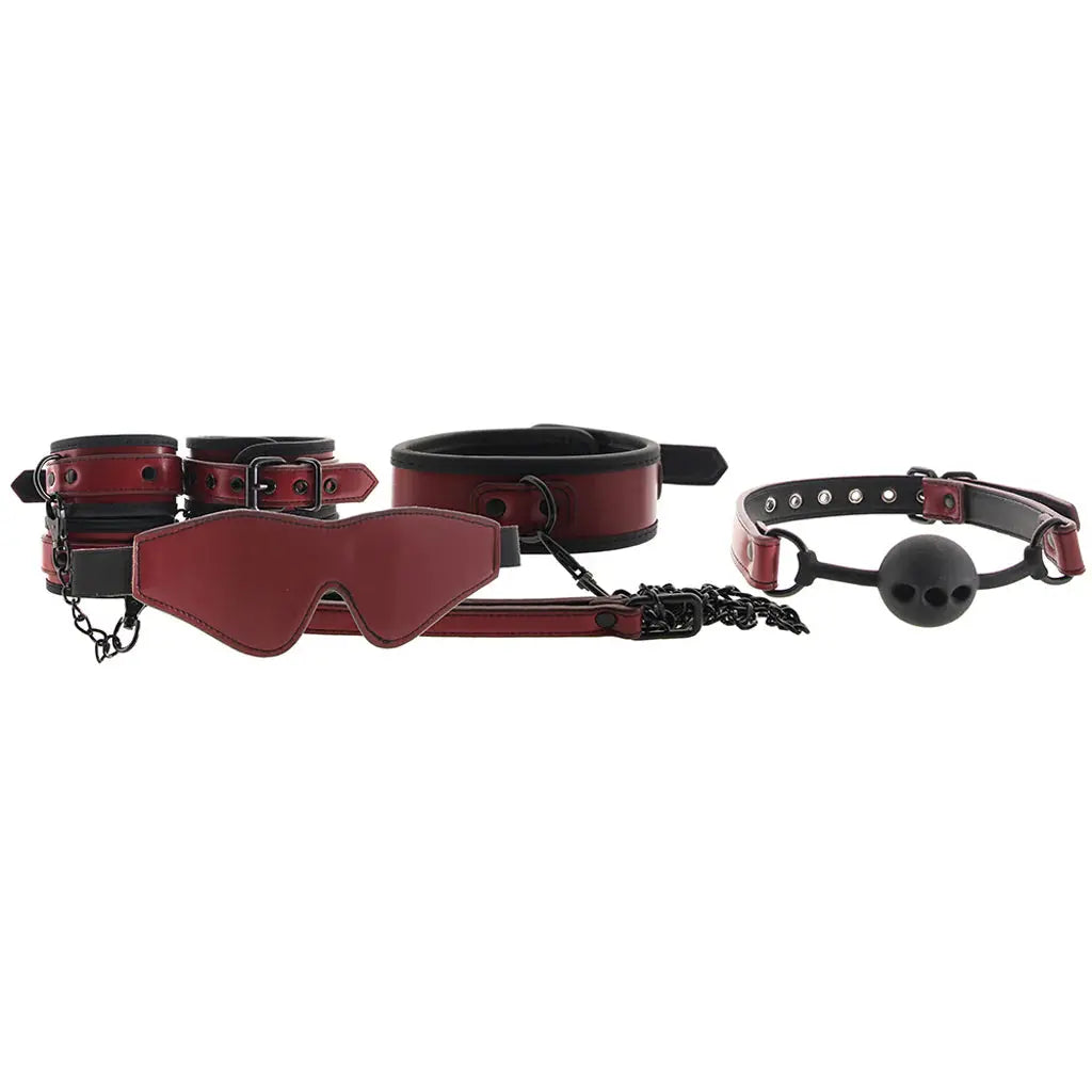 The Traveler Restraint and Bondage Kit Red 10 pcs  Bondage Kits