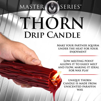 Thorn Drip Paraffin Candle - BDSM Wax Candle Play  Lubes, Lotions and Accessories