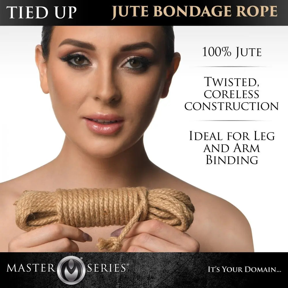 Tied Up Jute Bondage Rope - 25 Feet Rope BDSM Restraints Rope Bondage  Bondage Gear