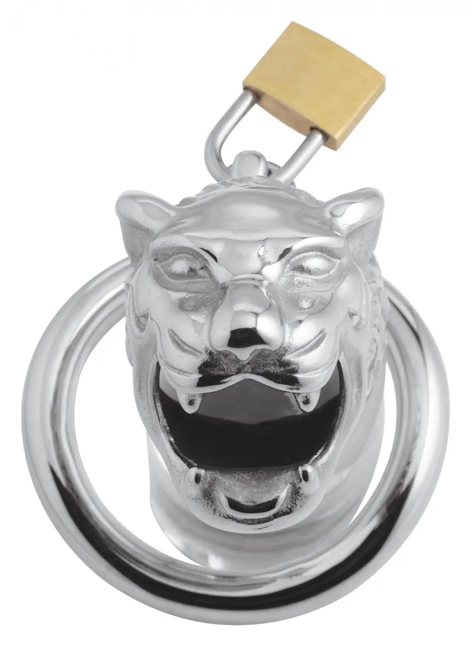 Tiger King Locking Chastity Cage  Chastity