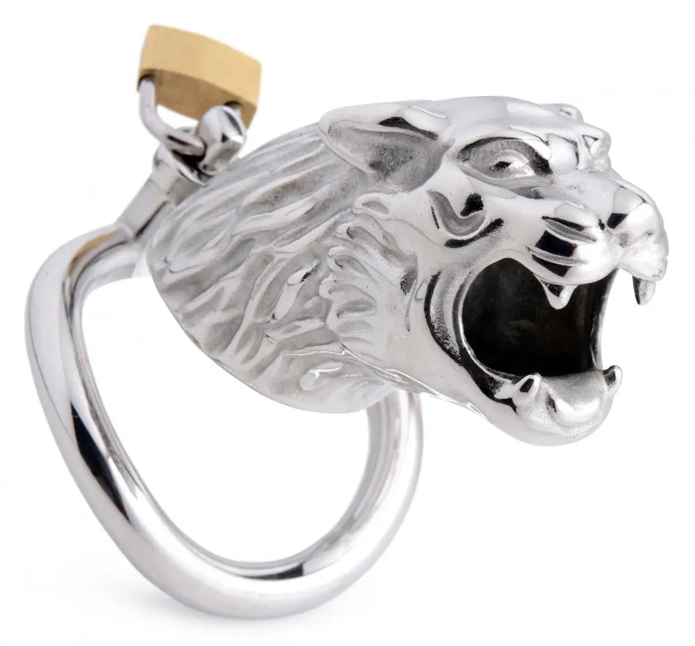 Tiger King Locking Chastity Cage  Chastity