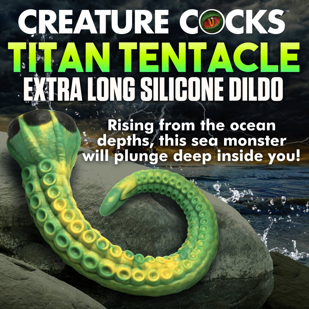 Titan Tentacle Extra Long Silicone Tentacle Dildo Sex Toy Suction Cup Dildo  Dildos