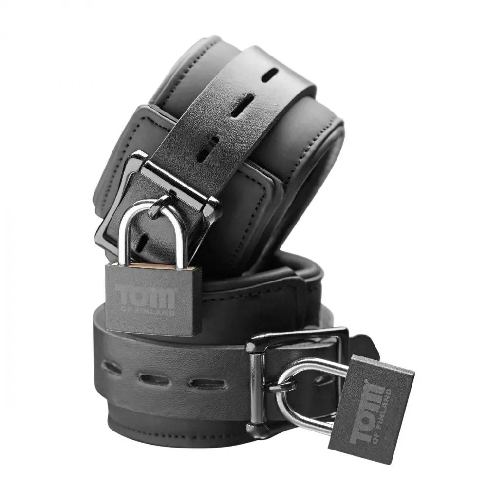 Tom of Finland Neoprene Wrist Cuffs with Locks  Restraints and Cuffs