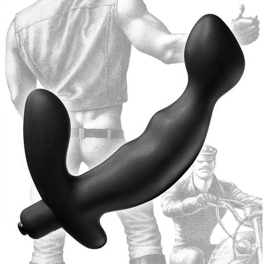 Tom of Finland Silicone P-Spot Vibe Prostate Massager  Prostate Play