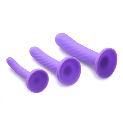 Tri-Play 3 Piece Silicone Dildo Set Strap On Dildo Set  Strap-Ons & Harnesses