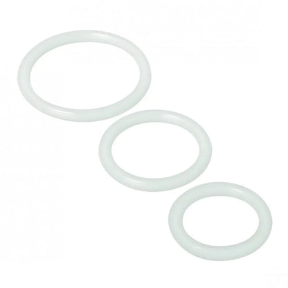 Trinity Silicone Cock Rings Clear  Cock Rings