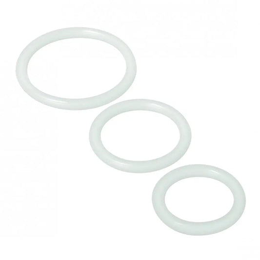 Trinity Silicone Cock Rings Clear  Cock Rings