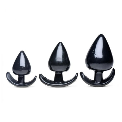 Triple Spades 3 Piece Anal Plug Set Anal Training  Anal Training