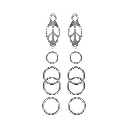 Tuggable Clover Clamps - Nipple Torture Clamps  Nipple Clamps