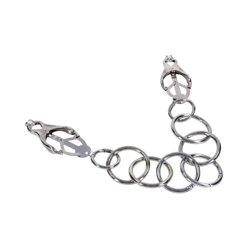 Tuggable Clover Clamps - Nipple Torture Clamps  Nipple Clamps