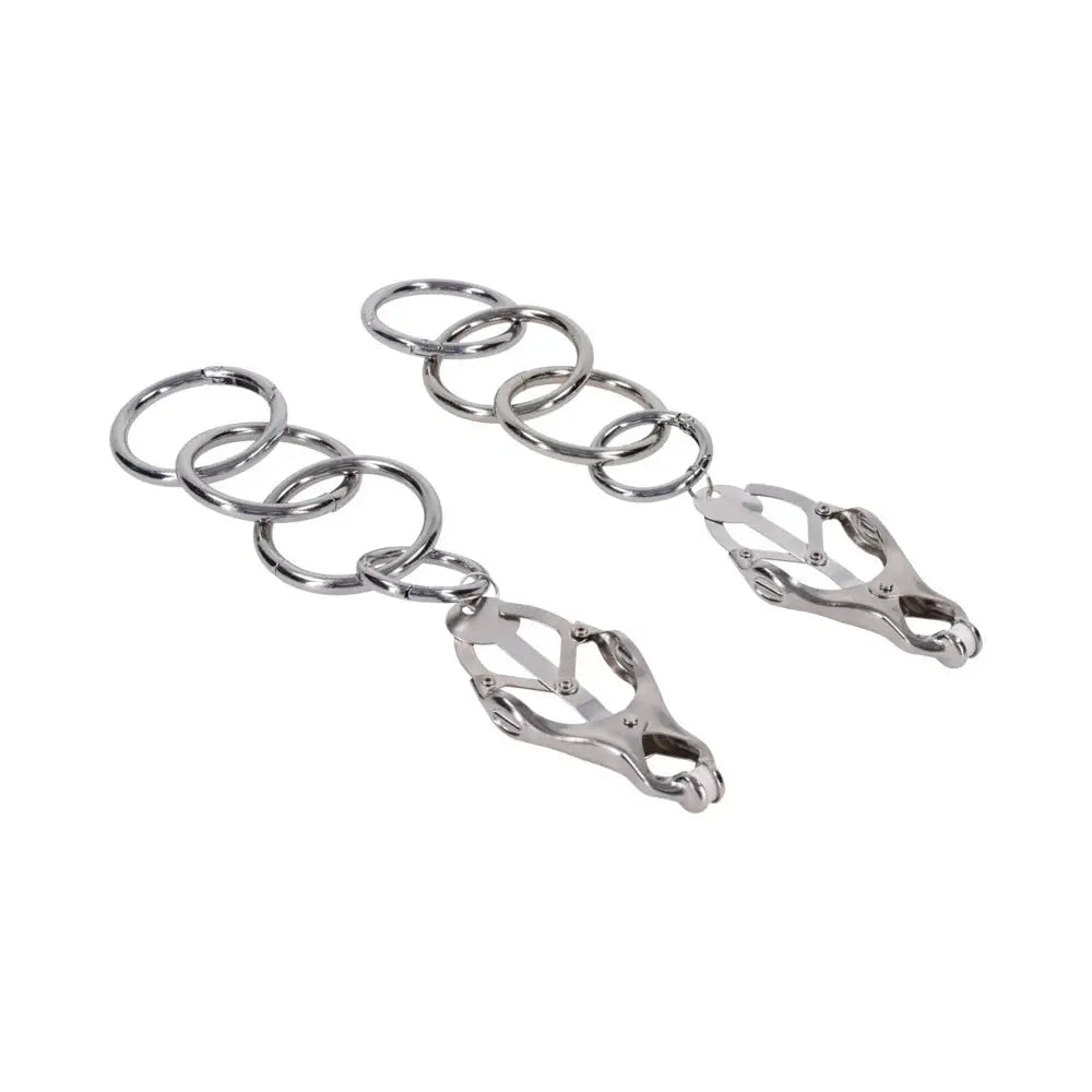 Tuggable Clover Clamps - Nipple Torture Clamps  Nipple Clamps