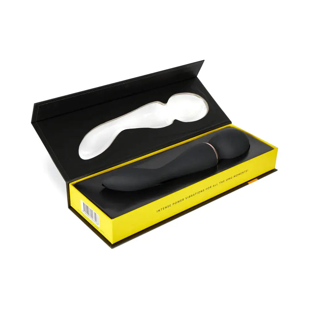 Turbo Dual Ended Wand Vibrator Nu Sensuelle Alluvion XLR8 Black  Wand Vibrator