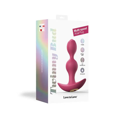 Twinny Bud Rechargeable Silicone Multi-Speed Vibrating Anal Plug  Anal Plug Sex Toy