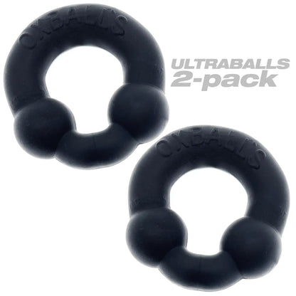 ULTRABALLS, 2-pack Cock Ring - PLUS+SILICONE special edition - NIGHT  Cock Rings