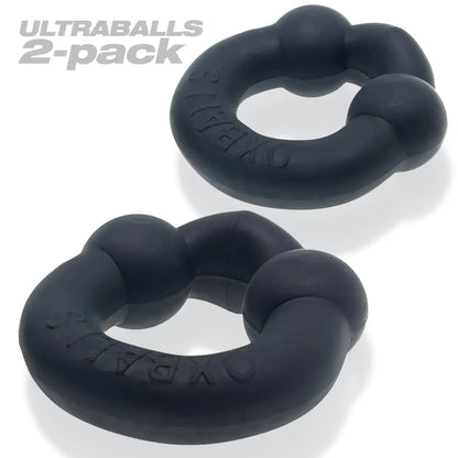 ULTRABALLS, 2-pack Cock Ring - PLUS+SILICONE special edition - NIGHT  Cock Rings