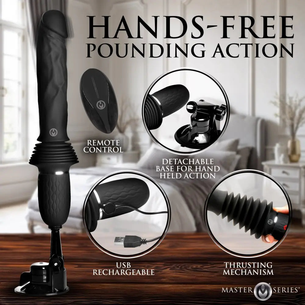 Ultimate Power Pounder Vibrating & Thrusting Dildo Sex Toy w/ – BBD Brands