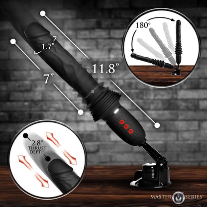 Ultimate Power Pounder Vibrating & Thrusting Dildo Sex Toy w/ Remote  Thrusting Dildo