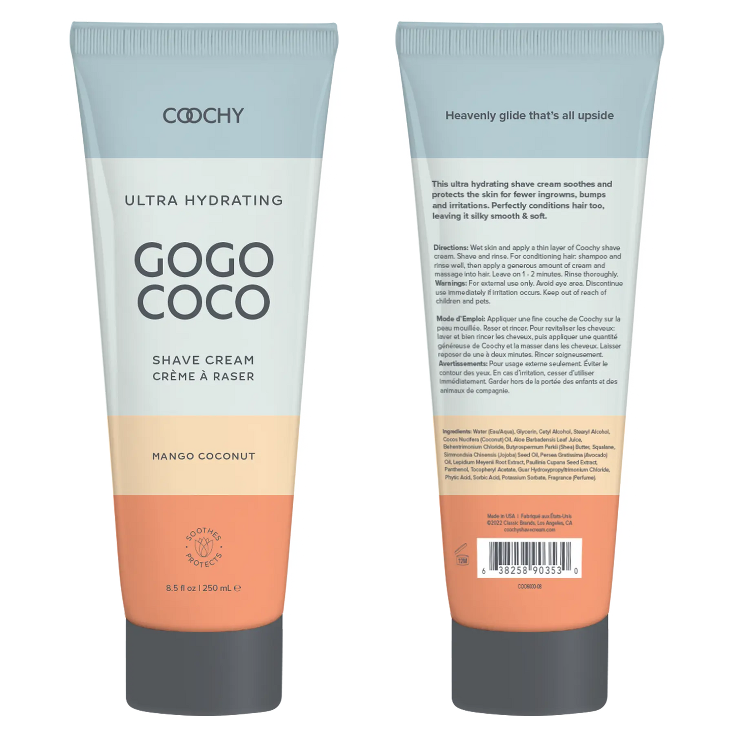Ultra Hydrating Mango Coconut  Shave Cream 8.5oz  Lubes, Lotions and Accessories