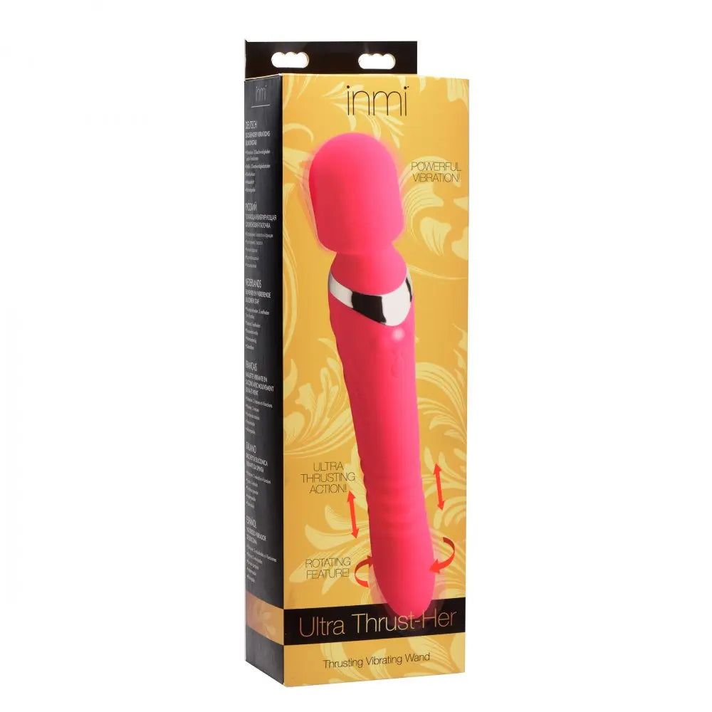 Ultra Thrusting and Vibrating Silicone Wand  Wand Vibrator
