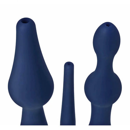 Universal 3 Piece Silicone Enema Attachment Set  Anal Prep