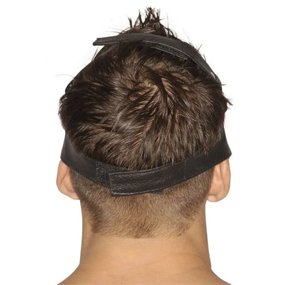 Upper Face BDSM Mask - Premium Leather Bondage Blindfold - SM  Blindfold