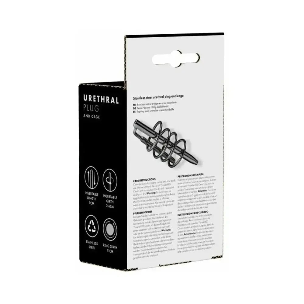 Urethral Plug and Cock Cage Stainless Steel  Urethral Sound