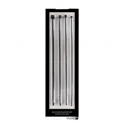 Urethral Sounding Silicone Dilator Set Black  Urethral Sound