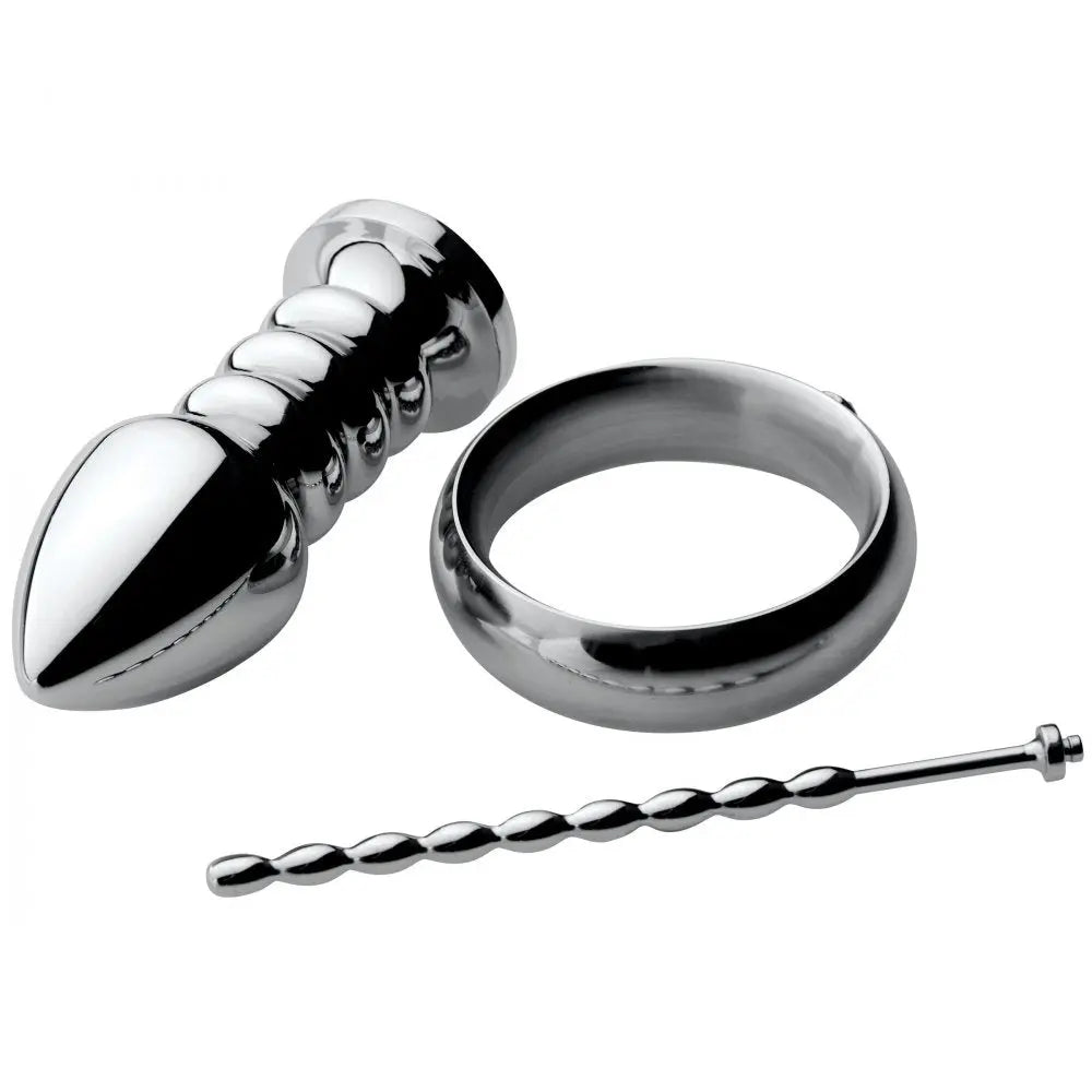 Urethral plug Set Zeus Deluxe Series Voltaic For Him Stainless Steel Male E-stim Kit  Electro