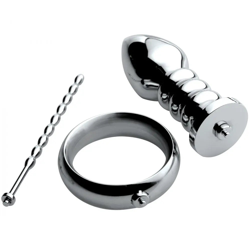 Urethral plug Set Zeus Deluxe Series Voltaic For Him Stainless Steel Male E-stim Kit  Electro