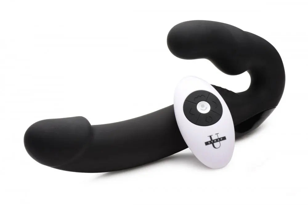 Urge Silicone Strapless Strap On With Remote- Black  Strap-Ons and Harnesses