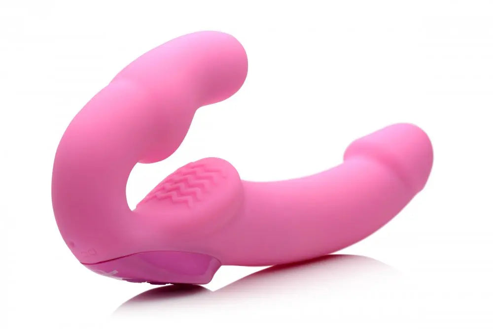 Urge Silicone Strapless Strap On With Remote- Pink  Strap-Ons and Harnesses