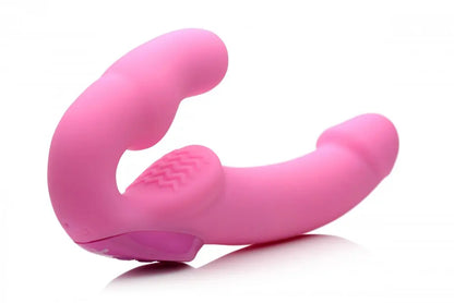 Urge Silicone Strapless Strap On With Remote- Pink  Strap-Ons and Harnesses