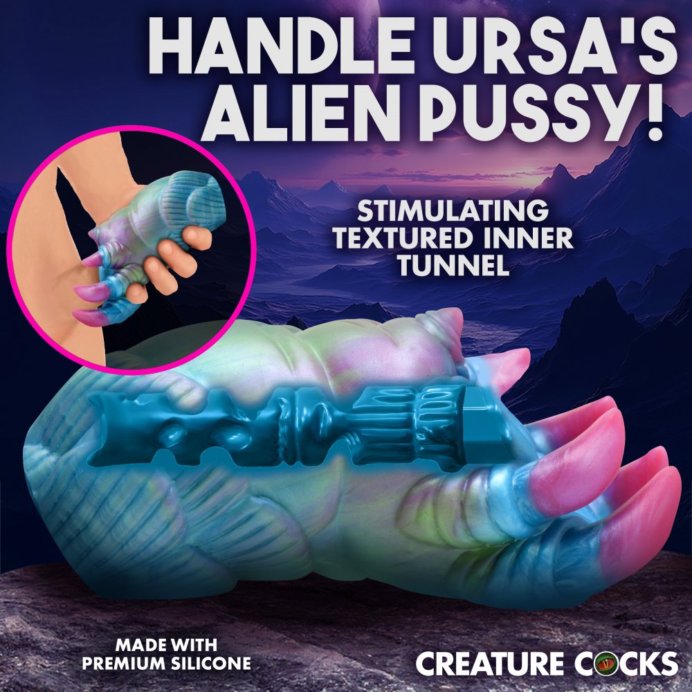 Ursa Silicone Alien Pocket Pussy Stroker Sex Toy for Men  Masturbators