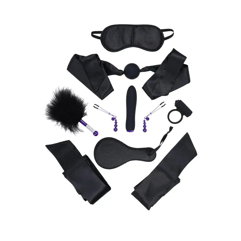 VIP Room BDSM Set Premium Bondage Kit - Black  Bondage Kits