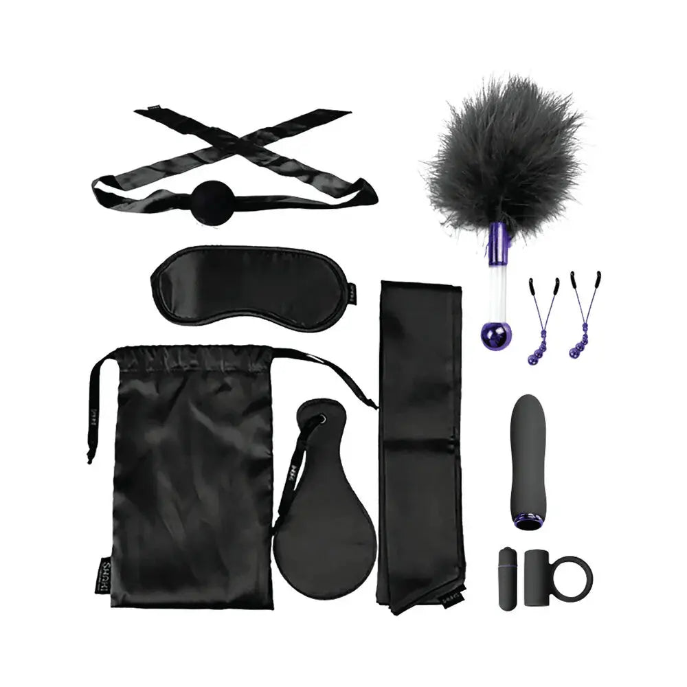 VIP Room BDSM Set Premium Bondage Kit - Black  Bondage Kits