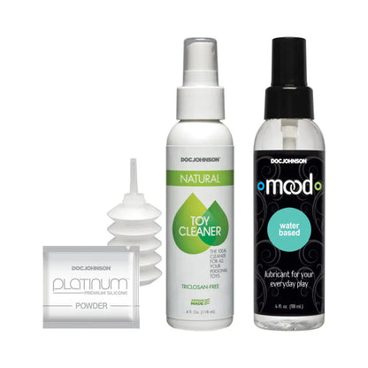 Vac-U-Lock Silicone Pegging Set Strap-on Dildo Kit Femdom  Pegging Kit