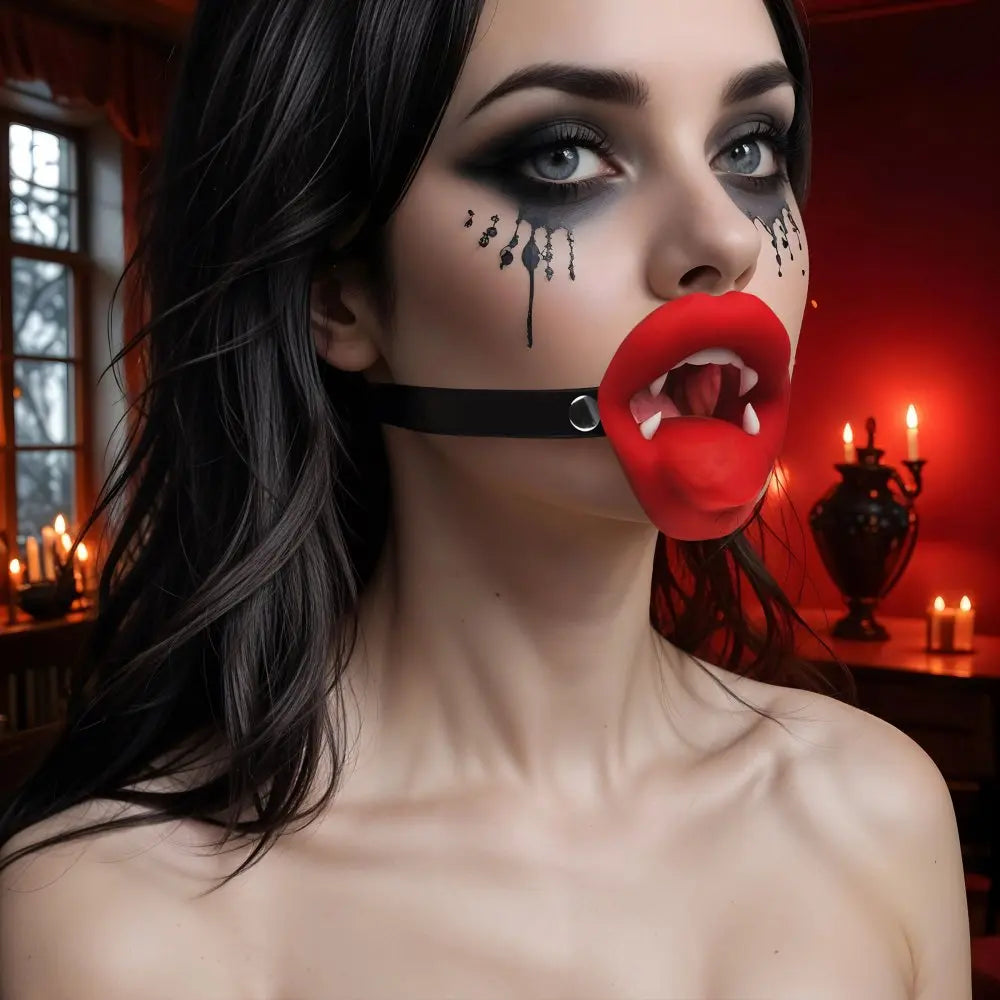 Vampire Vibrating Mouth Gag BDSM Vampire Gag  Masks, Gags and Blindfolds