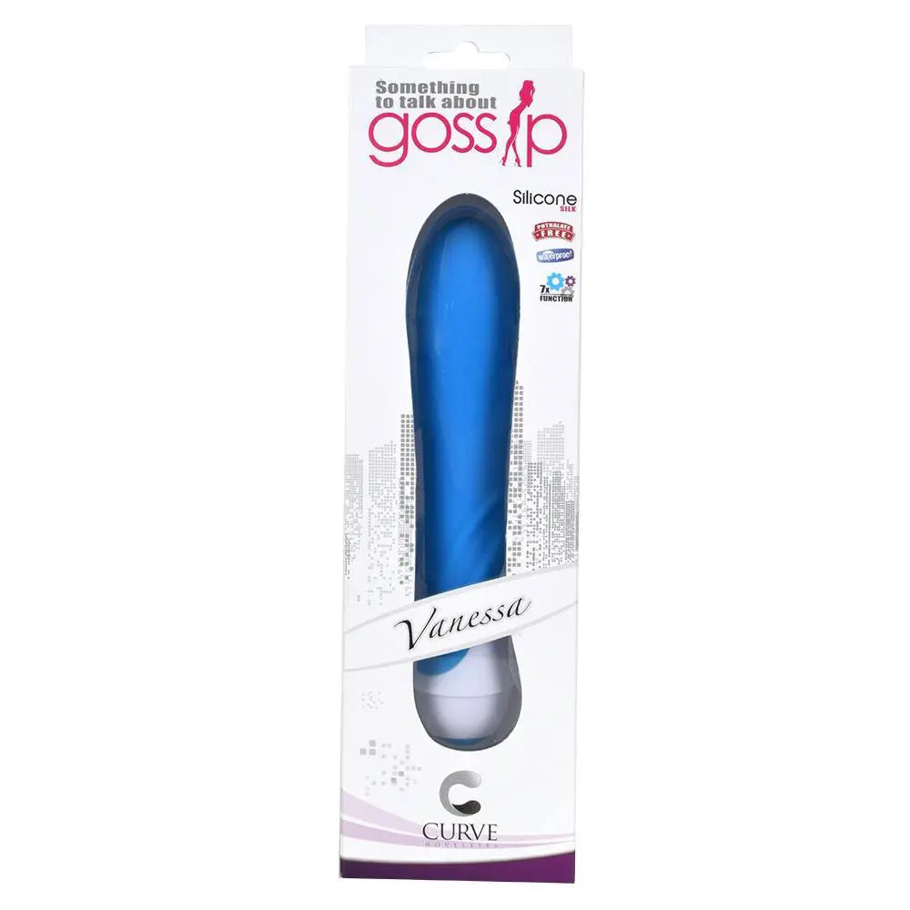 Vanessa 7 Function Silicone Vibe Vibrator Sex Toy - Blue  Clitoral Stimulators