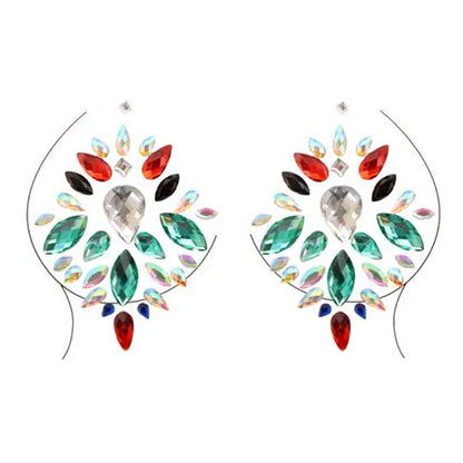 Vega Adhesive Nipple Jewels Sticker (6pk)  Lingerie - Pasties and Tassels