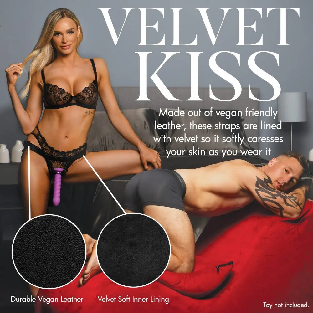 Velvet Strap-On Harness - Adjustable Strapon Harness  Strap-Ons and Harnesses
