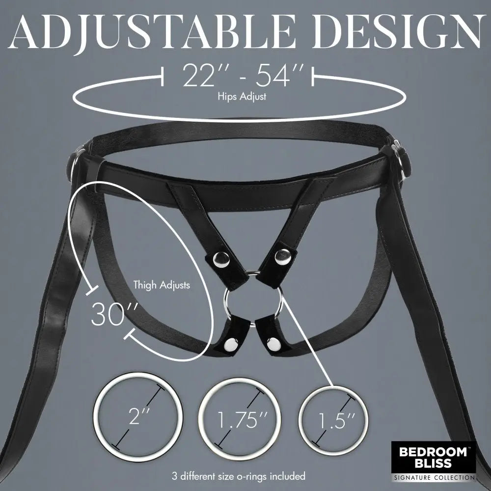 Velvet Strap-On Harness - Adjustable Strapon Harness  Strap-Ons and Harnesses